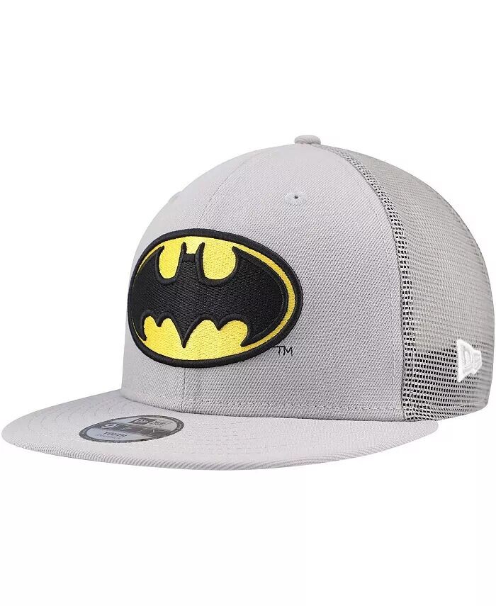 

Серая бейсболка-кепка Batman 9FIFTY Trucker Snapback для больших мальчиков и девочек New Era