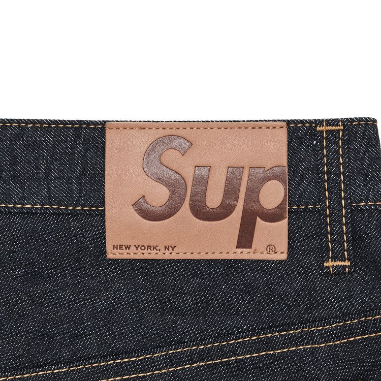 Джинсы Supreme S Logo Rigid Baggy Jean 'Rigid Indigo' — фото 3