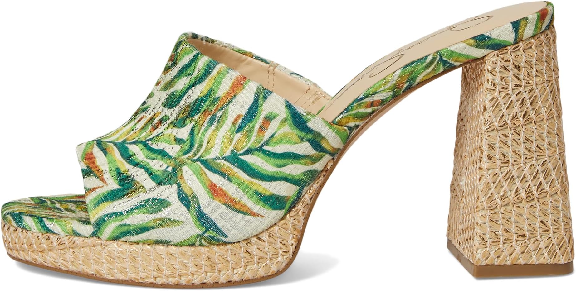 Туфли Jessica Simpson Women's Kameena Mule Platform Sandals, Green Multi — фото 4