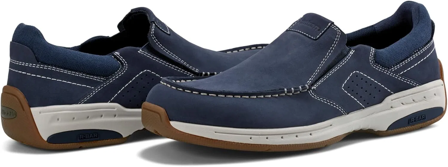 Мужские тапочки Dunham Waves, Nubuck Leather Dark Blue — фото 4