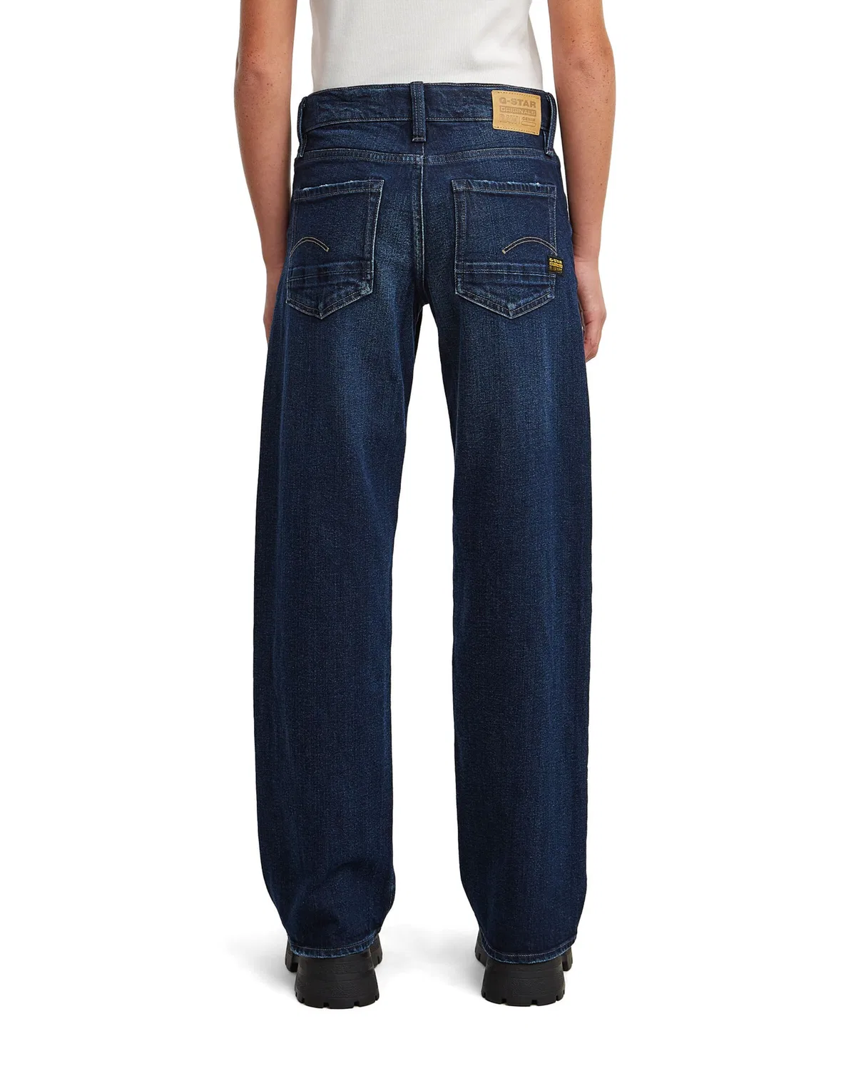 Джинсы G-Star свободного кроя Girls Judee Loose Jeans синего цвета — фото 3