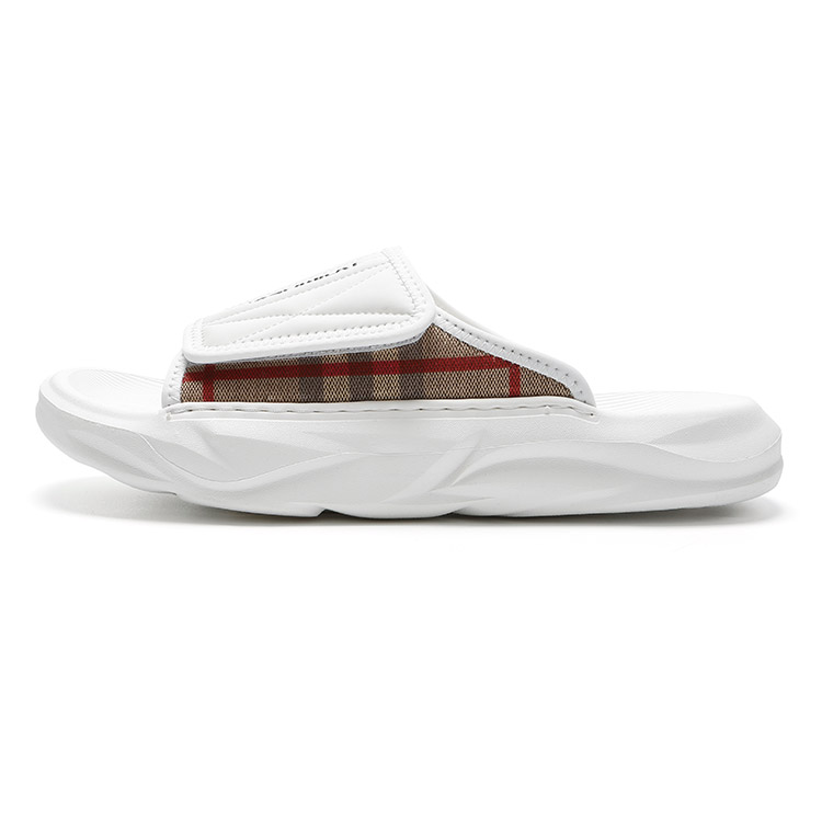 

Слипоны Slide Мужские Черно-белые Kemaron