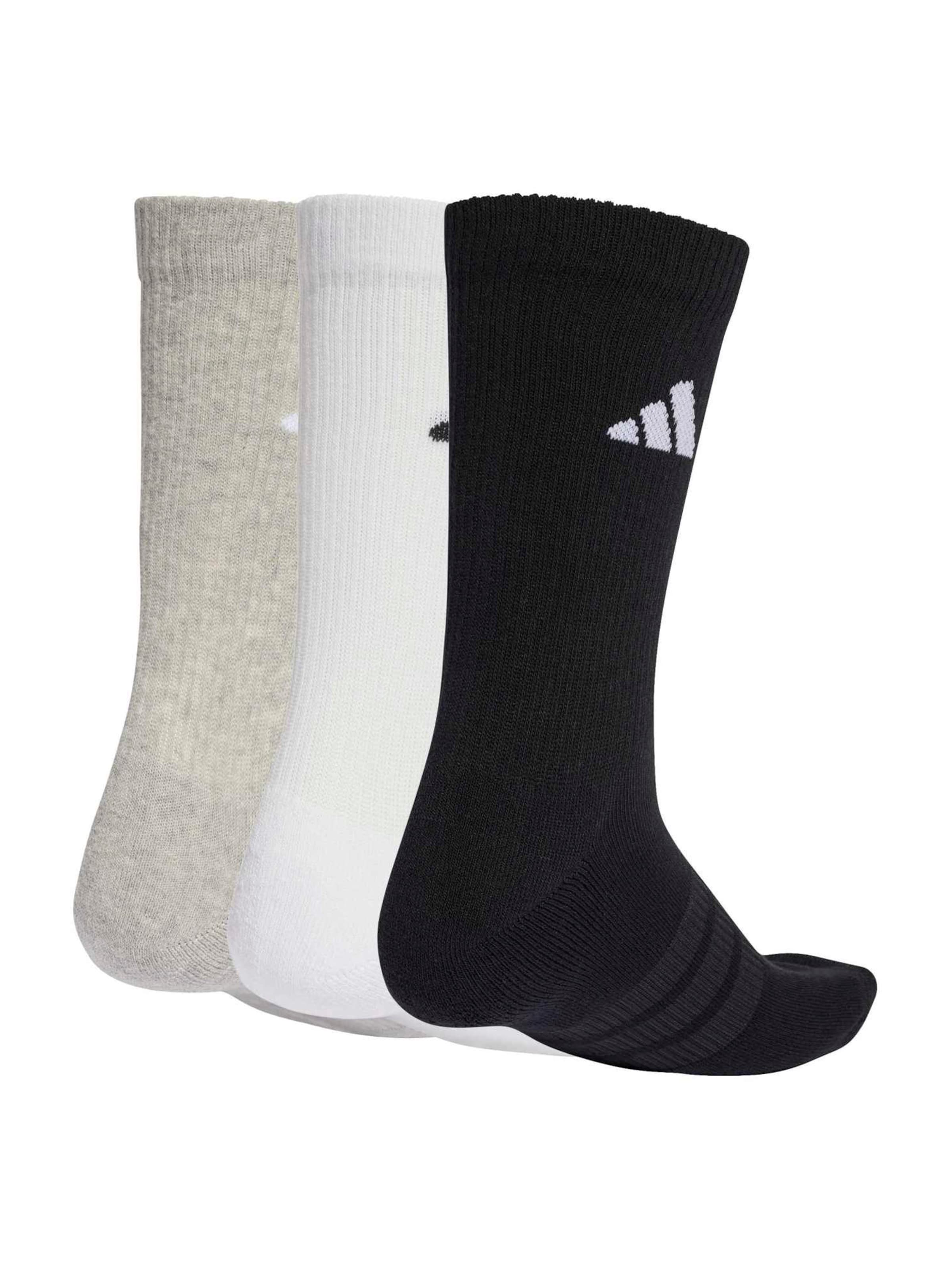 Adidas Performance Спортивные носки 'Ess' в крапчатом бежевом, черном и белом цветах — фото 3