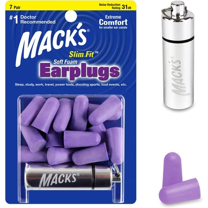 

Беруши Safesound Soft Foam Slim Fit — упаковка из 7 пар Mack's