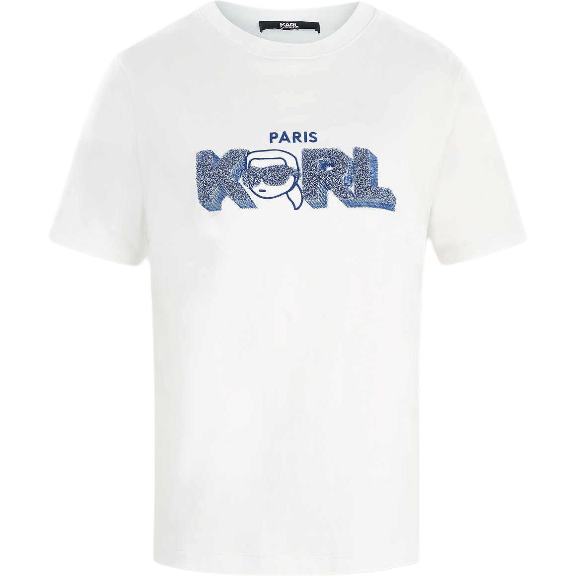 

KARL LAGERFELD / Karl Lagerfeld Jeans Футболка KARL LAGERFELD Regular женская белая, Белый, KARL LAGERFELD / Karl Lagerfeld Jeans Футболка KARL LAGERFELD Regular женская белая
