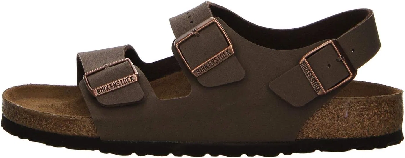 Сандалии Birkenstock Classic Milano унисекс с ремешком на щиколотке для взрослых, коричневый — фото 2