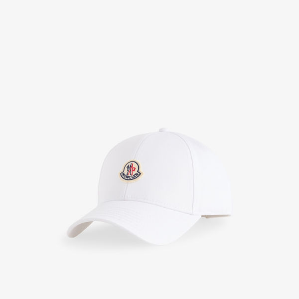 

Бейсболка из хлопка с логотипом-нашивкой Moncler, цвет natural