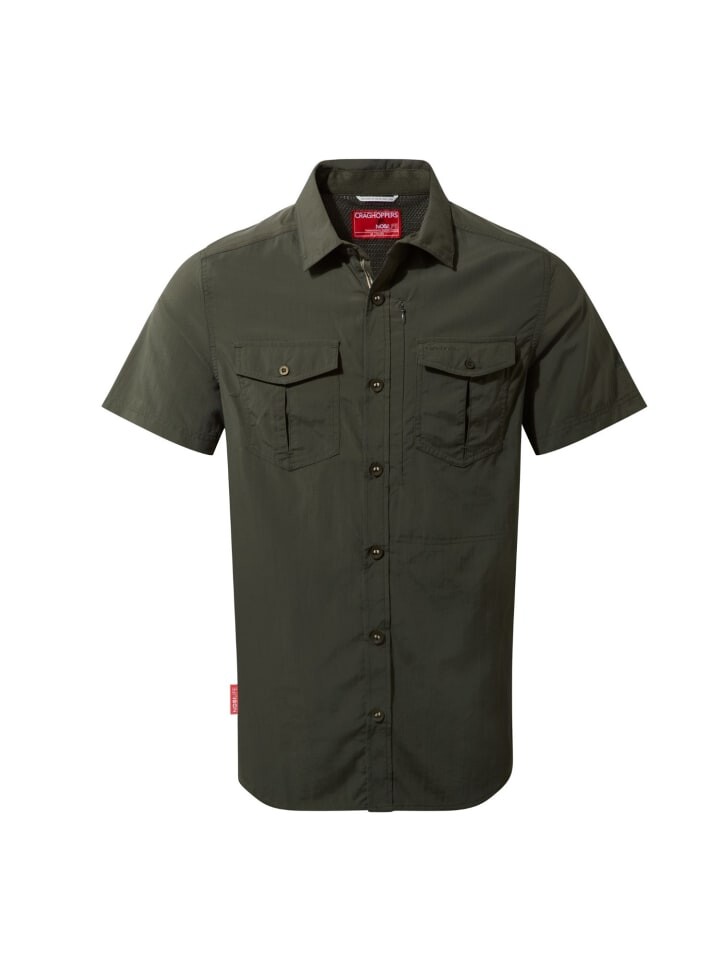 

Рубашка Craghoppers Hemd kurzarm NosiLife Tropen, цвет Dark Khaki