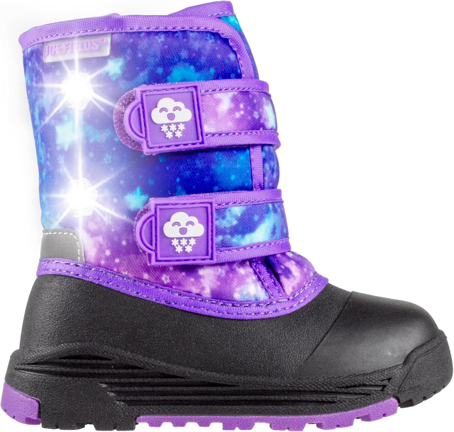 

Детские зимние ботинки Ice Fields Snow 2 для малышей, теплые, водонепроницаемые, с флисовой подкладкой, Purple