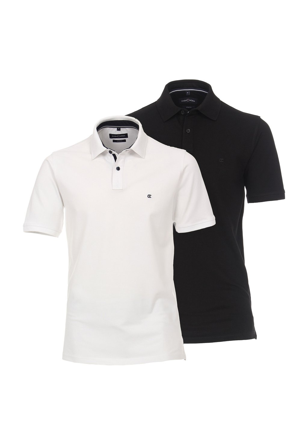 

Поло 2ER PACK CASAMODA, белый/черный