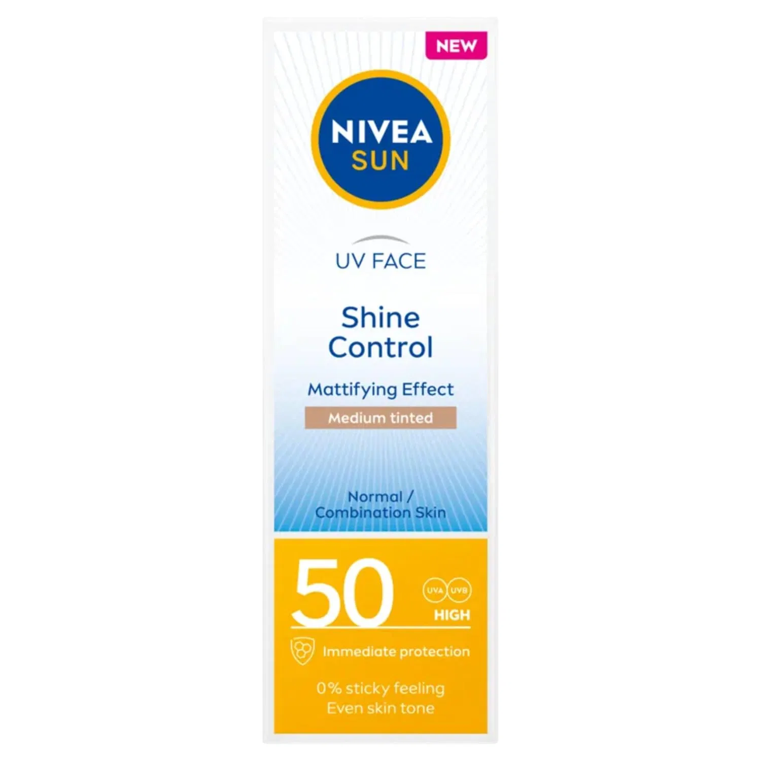 Матирующий солнцезащитный крем для лица SPF 50 от Nivea Sun Nivea Sun, Navy Pers