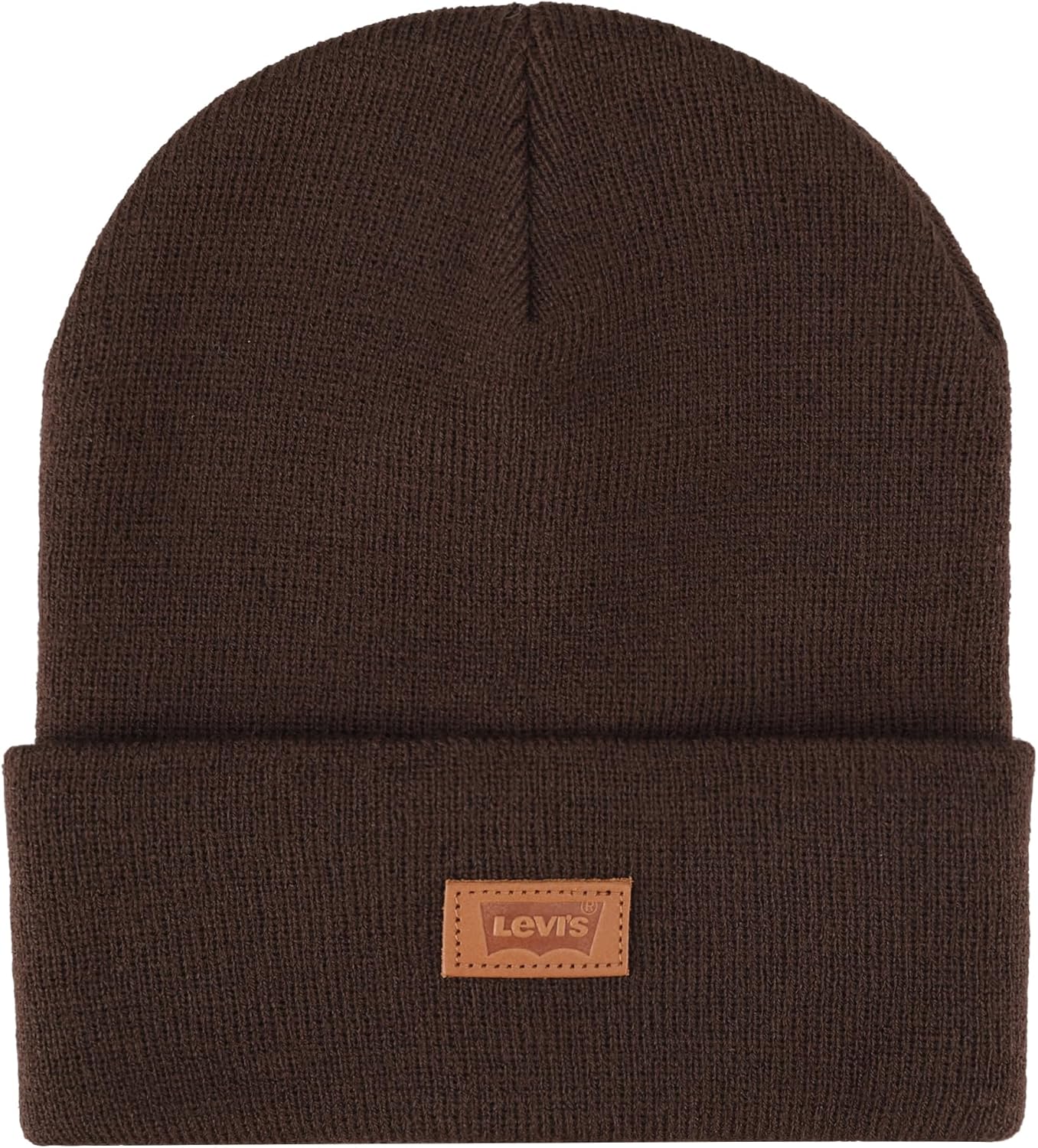 

Мужская всесезонная шапка Levi's Hero Beanie из мягкой трикотажной ткани с манжетами, теплая и удобная на каждый день, Chocolate