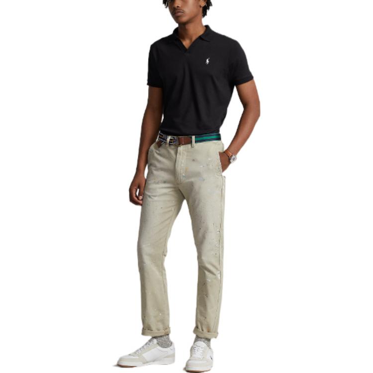 Polo Ralph Lauren Мужская черная поло SS23 — фото 4