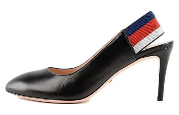 Туфли женские Gucci на каблуке, черный / белый / синий