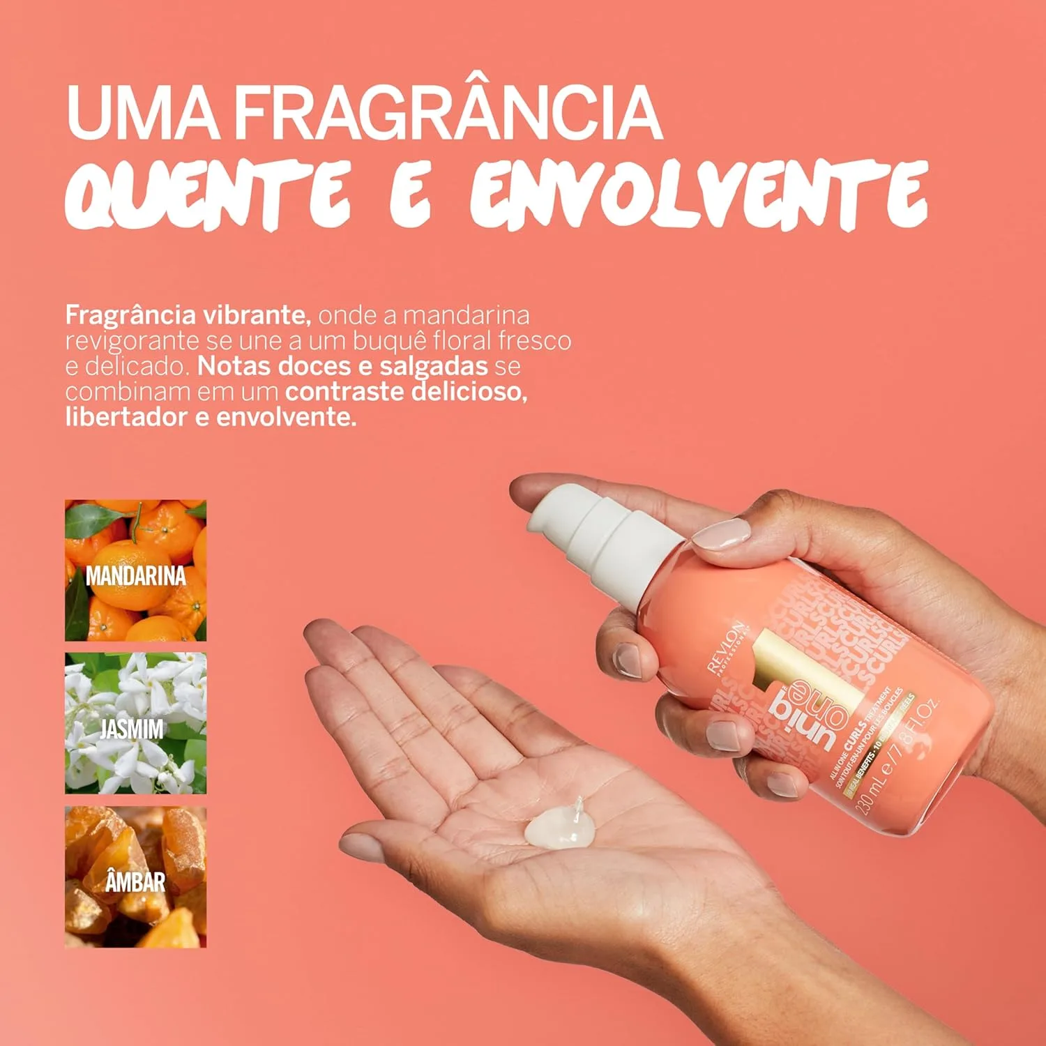 Revlon Professional UniqOne Curls Treatment, 10-в-1 несмываемое средство для кудрявых волос, 96 часов контроля над пушистостью, глубокое питание и восстановление, определение завитков, термозащита, веган, 230 мл — фото 3