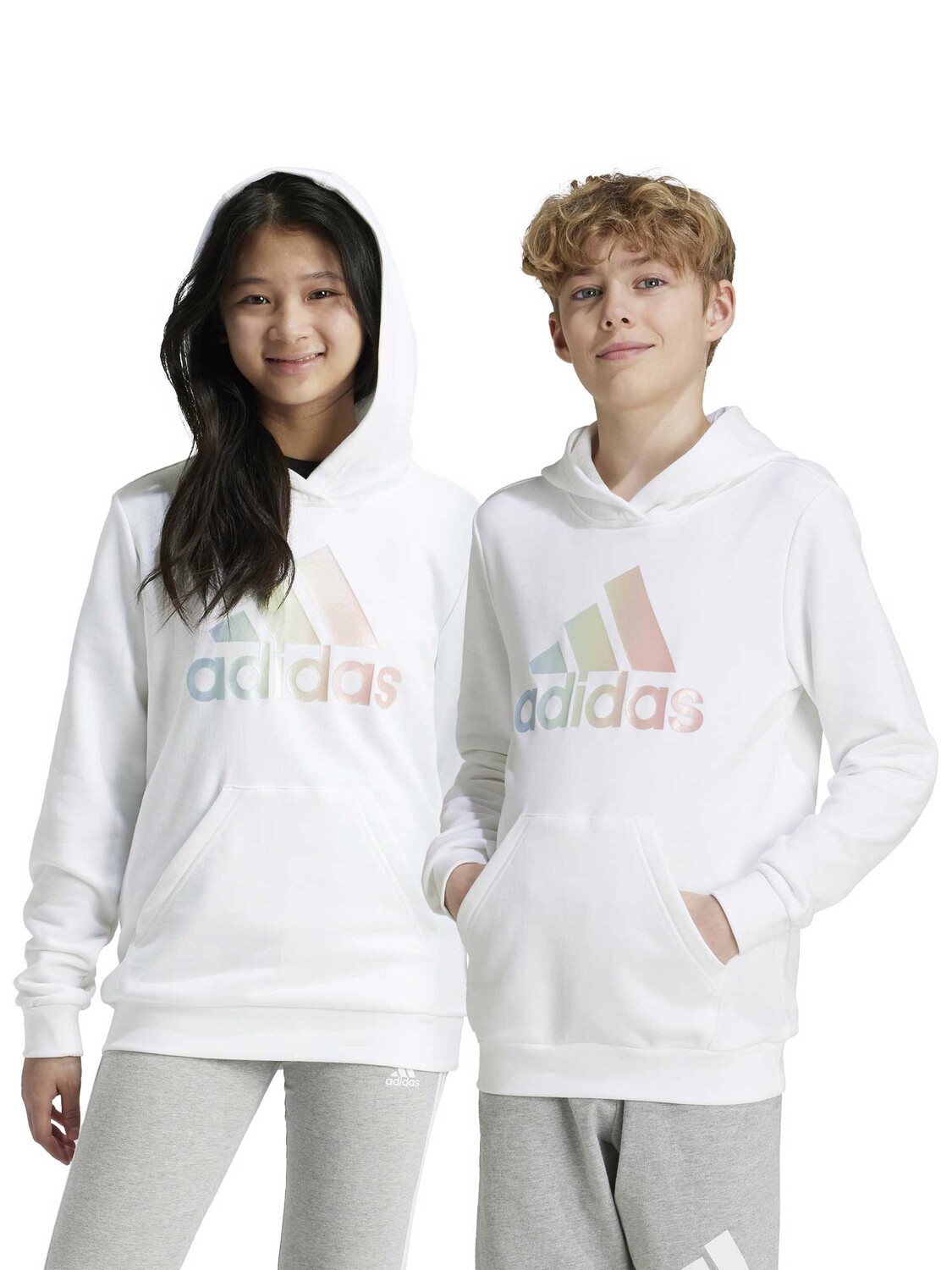 

Толстовка Adidas Sportswear Metallic Print Hoodie Kids, белый