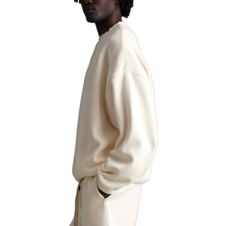 Круглый вырез Fear Of God Essentials, цвет Cloud Dancer — фото 4