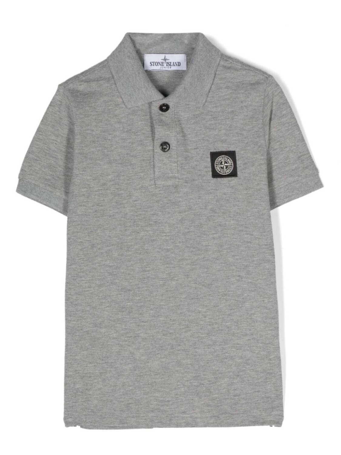 

Stone Island Junior рубашка поло с логотипом Compass, серый