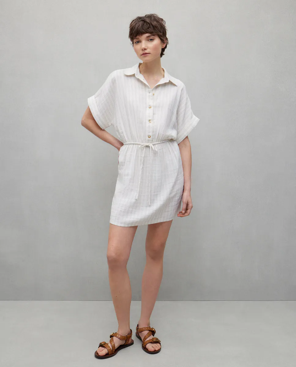 

Короткое платье с поясом Easy Wear, белый