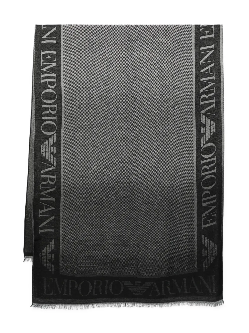 

Шарф с логотипом EMPORIO ARMANI, черный