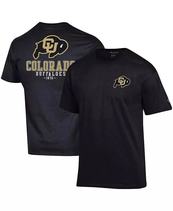 

Мужская черная футболка Colorado Buffaloes Stack 2-Hit Champion