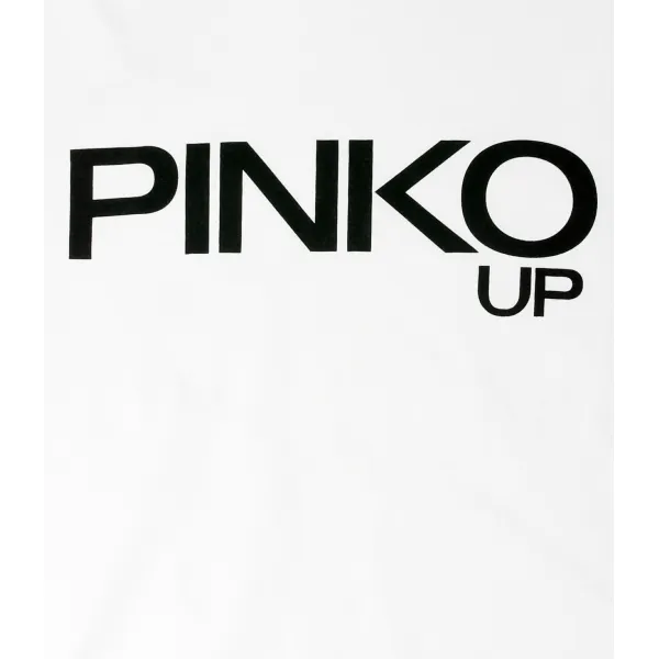 Укороченная футболка из джерси Pinko Up, белый — фото 3