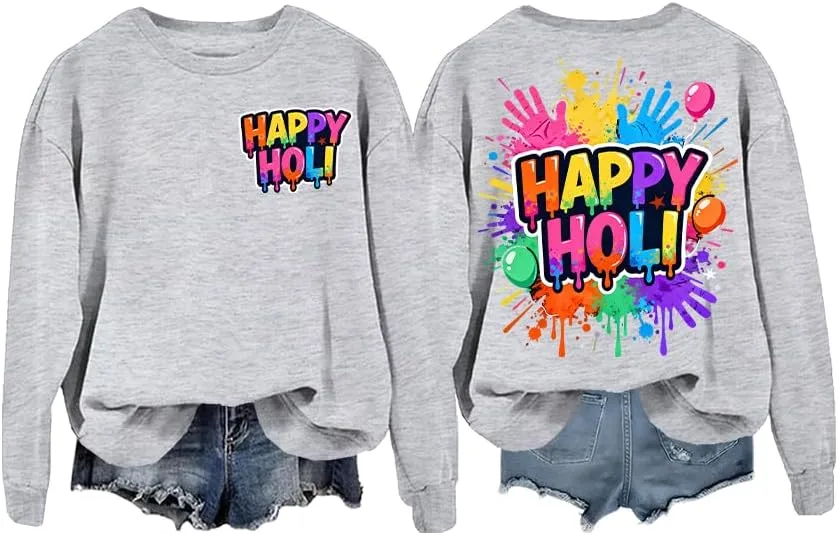 

Толстовка Happy Holi, фестиваль красок NACJOM