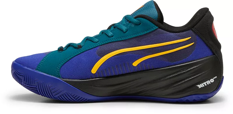 Баскетбольные кроссовки PUMA All-Pro NITRO, черный/фиолетовый — фото 3