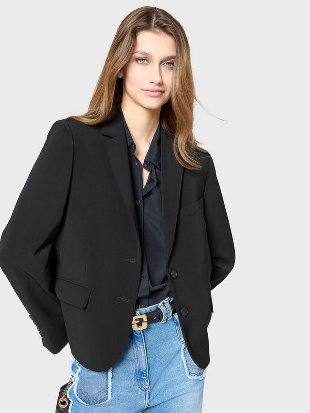 

Сшитый на заказ блейзер из ромеи Gerard Darel, черный