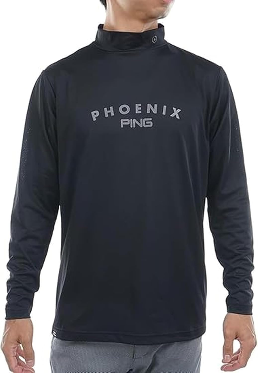 

Мужская рубашка с длинным рукавом и высоким воротником Ping Apparel 621-5266801 (сетчатый жаккард) / для гольфа, черный