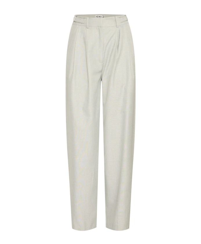 

Лондонский туман, меланжевые брюки с широкими штанинами Ichi, серый