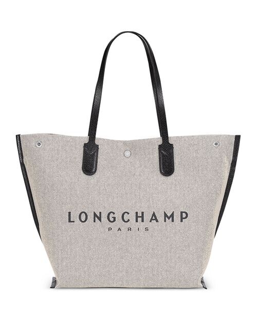 

Большая парусиновая сумка-тоут Essential Toile Longchamp, цвет Gray