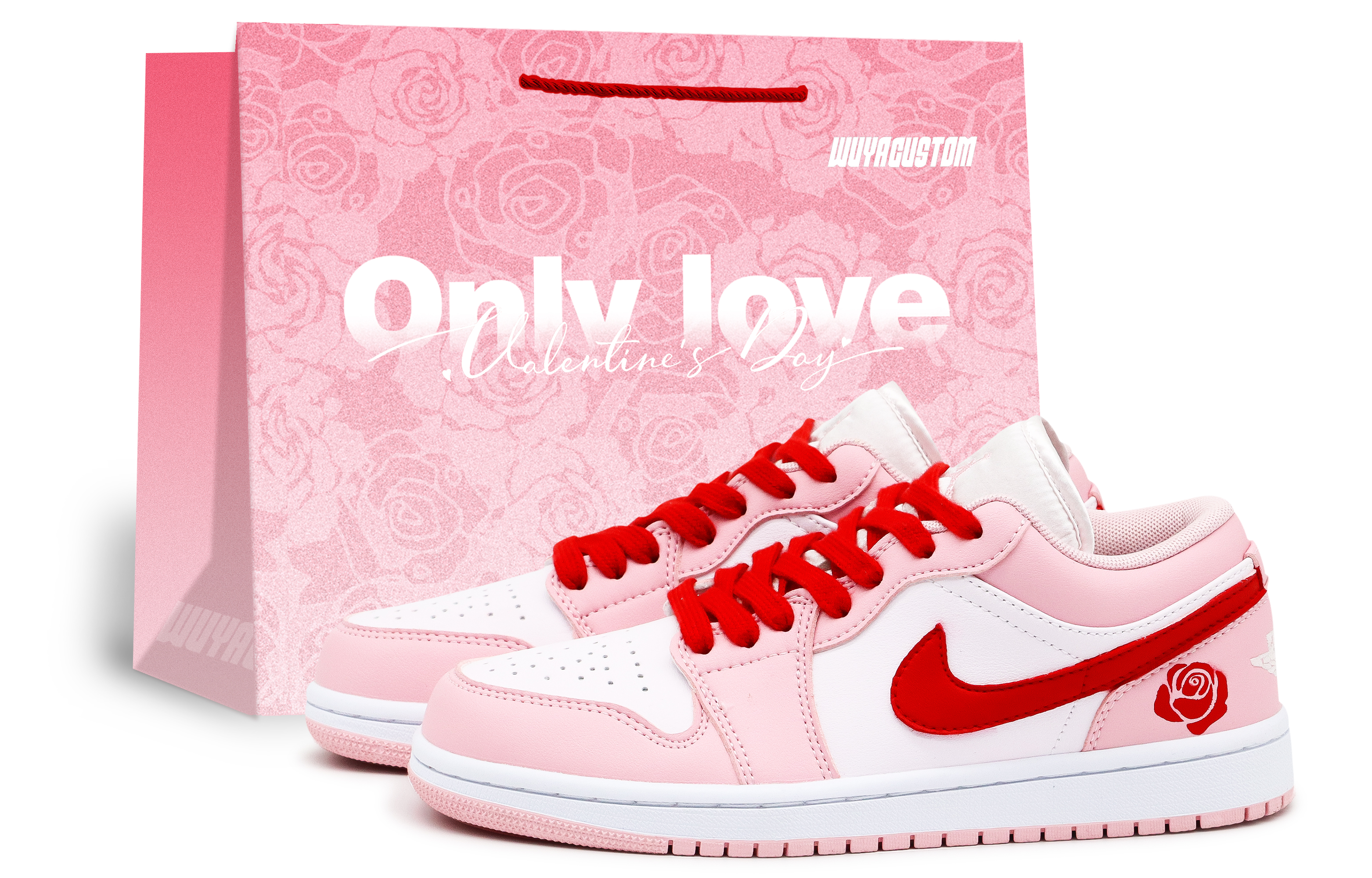 

Jordan Кроссовки Air 1 Vintage Unisex низкие White/Pink