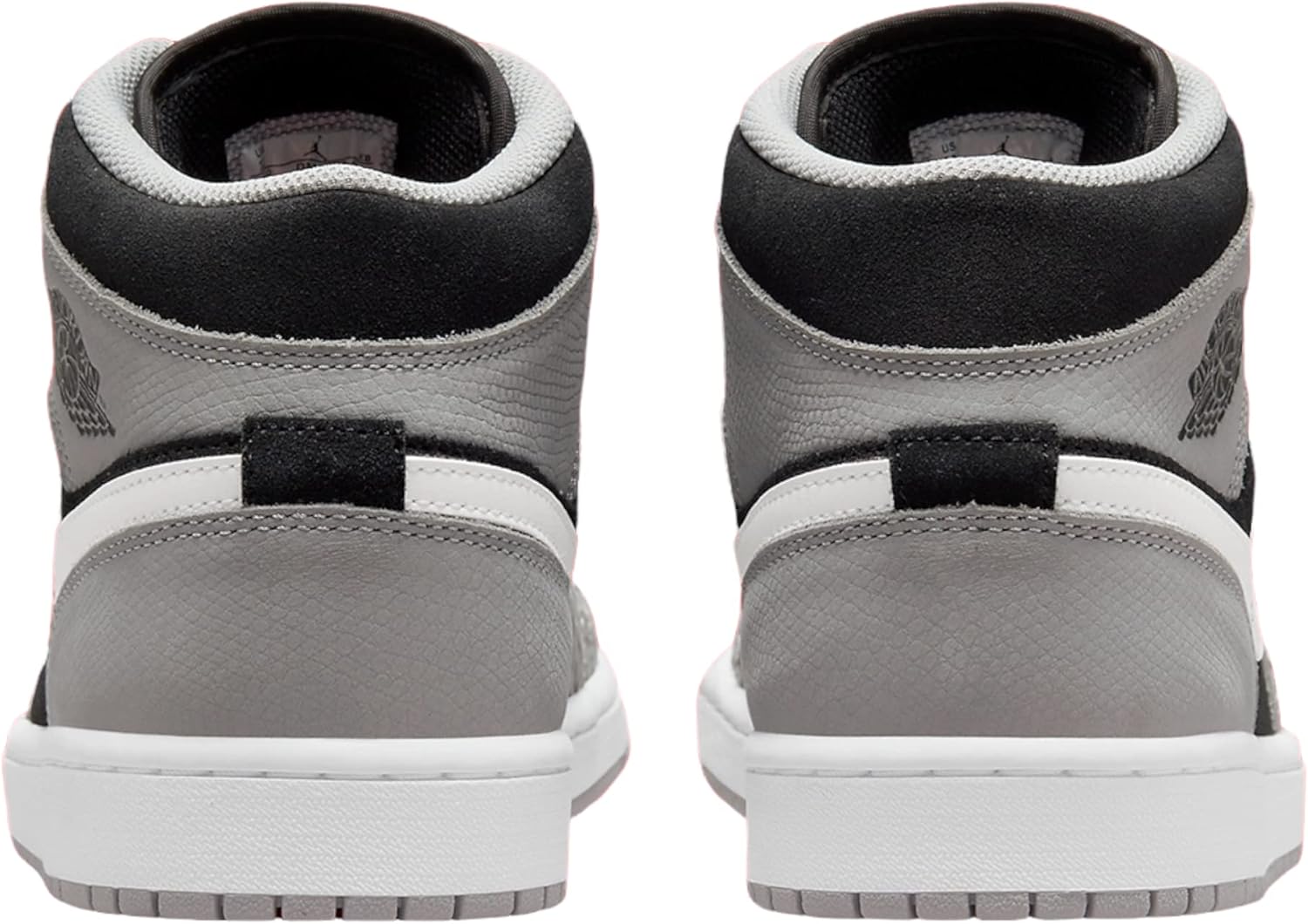 Мужские кроссовки Nike Air Jordan 1 Mid SE, белый/черный/красный — фото 4