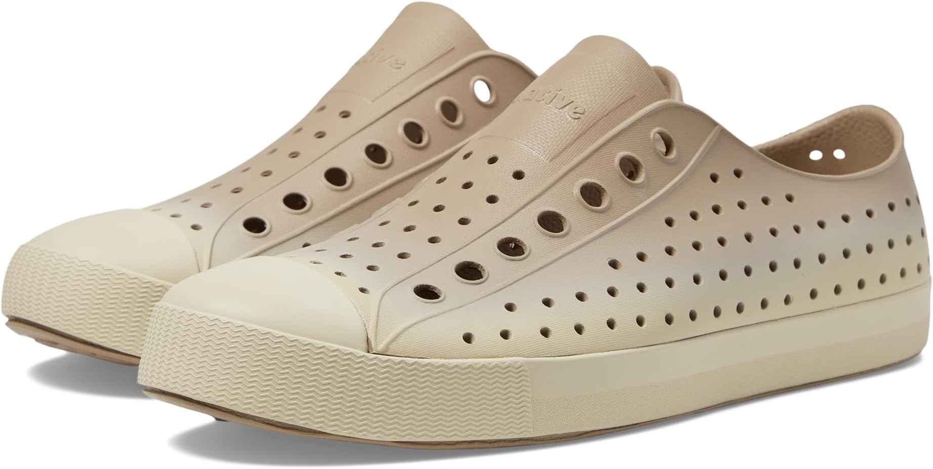 Кроссовки Unisex Native Shoes Jefferson Sugarlite Ombre, Flax Tan/Bone White/Flax Bone Ombre