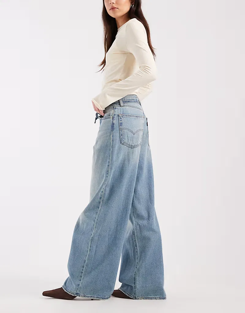 Джинсы Levis XL прямого кроя свободного кроя Levi's, светло-синий — фото 3