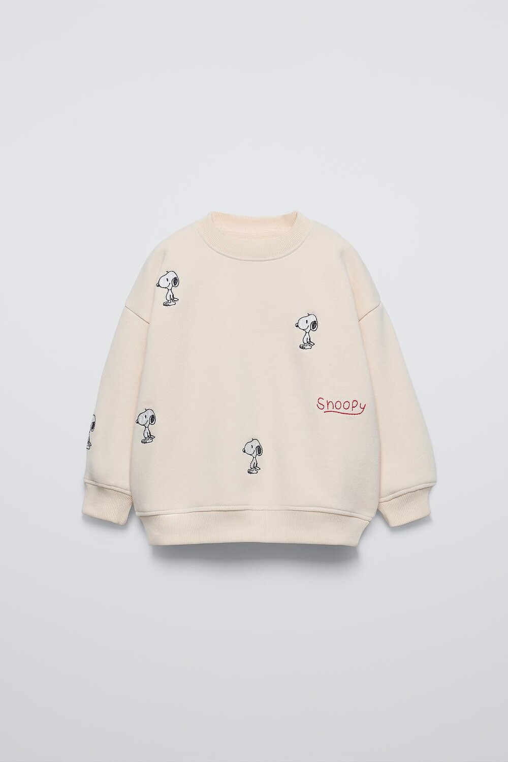 

Толстовка snoopy peanuts ZARA, экрю
