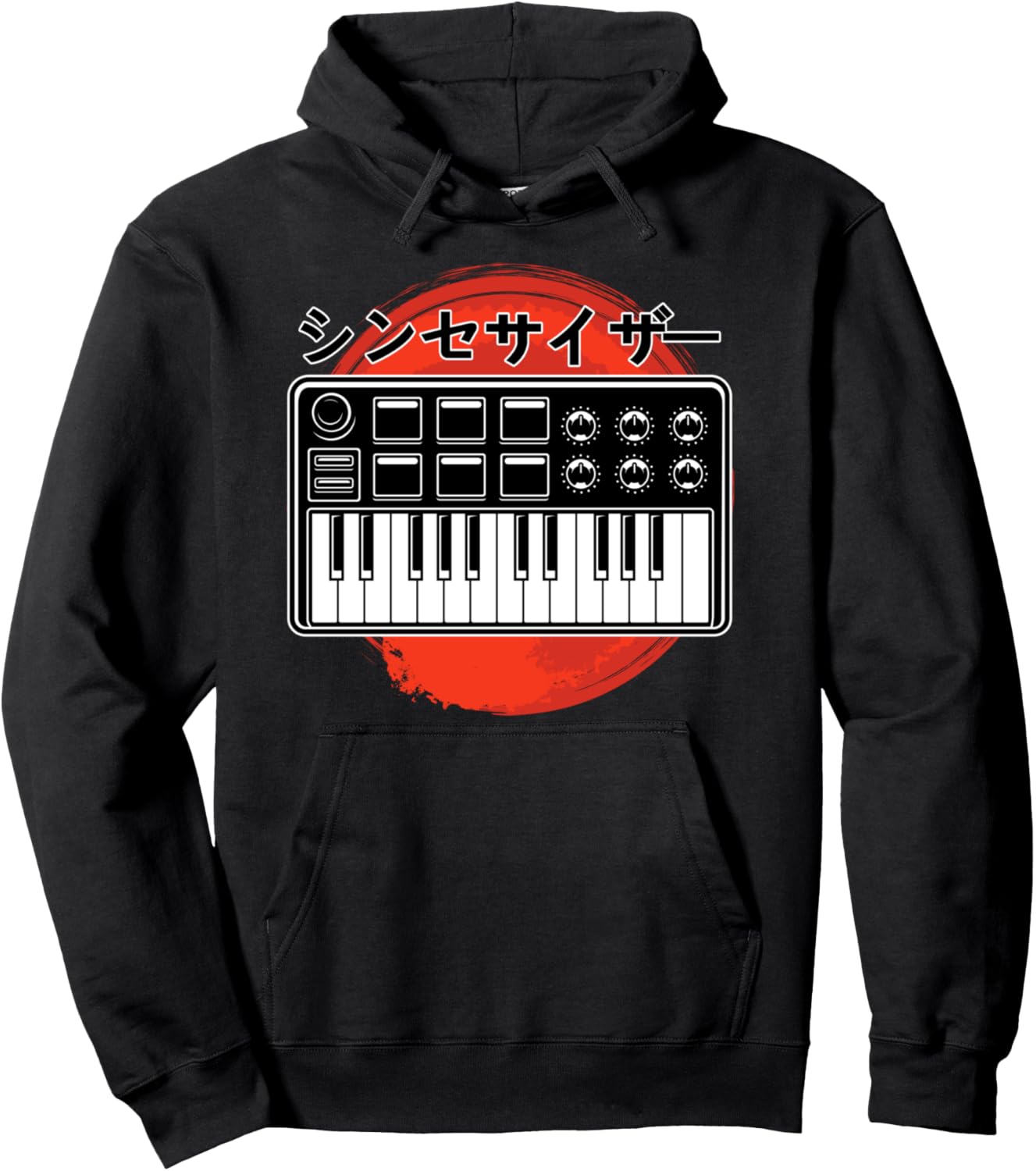 

Винтажная аналоговая толстовка с капюшоном и каллиграфической надписью в стиле модульного синтезатора, черная Retro Synthesizer Electronic Music Producer Synth