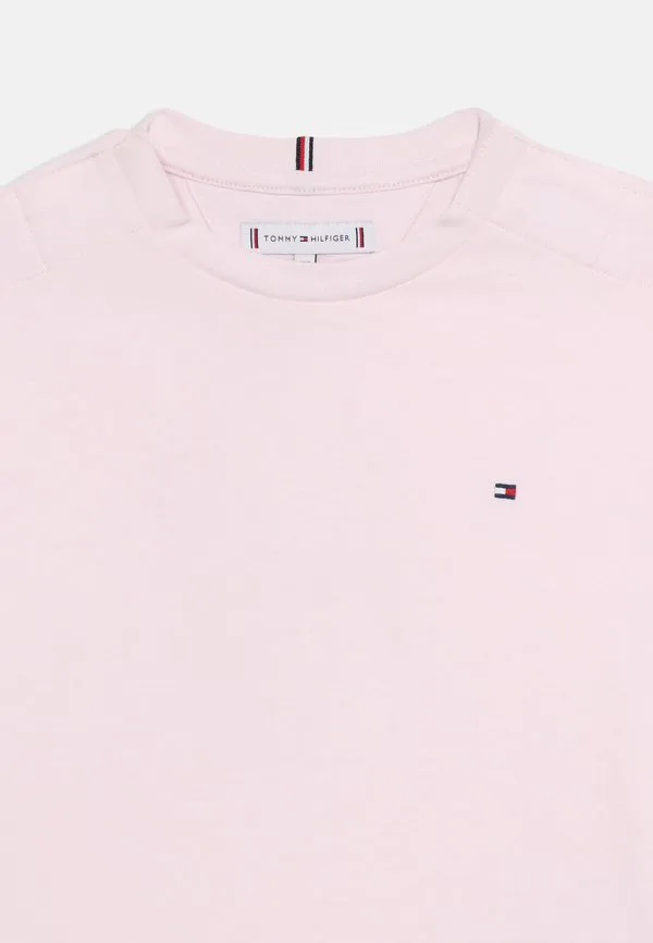 Футболка свободного кроя с рукавами-воланами, базовая футболка Tommy Hilfiger, Pearly Pink — фото 4