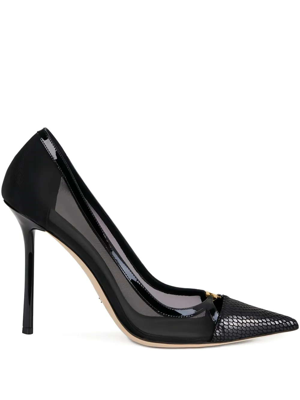 Кожаные туфли на каблуке Elisabetta Franchi