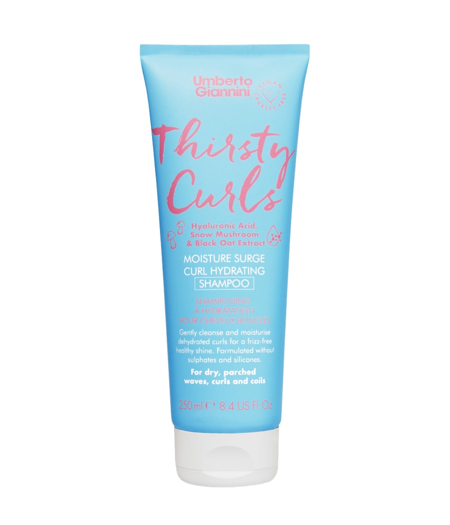 

Шампунь для волос Umberto Giannini Thirsty Curls Hydrating Shampoo, 250 ml