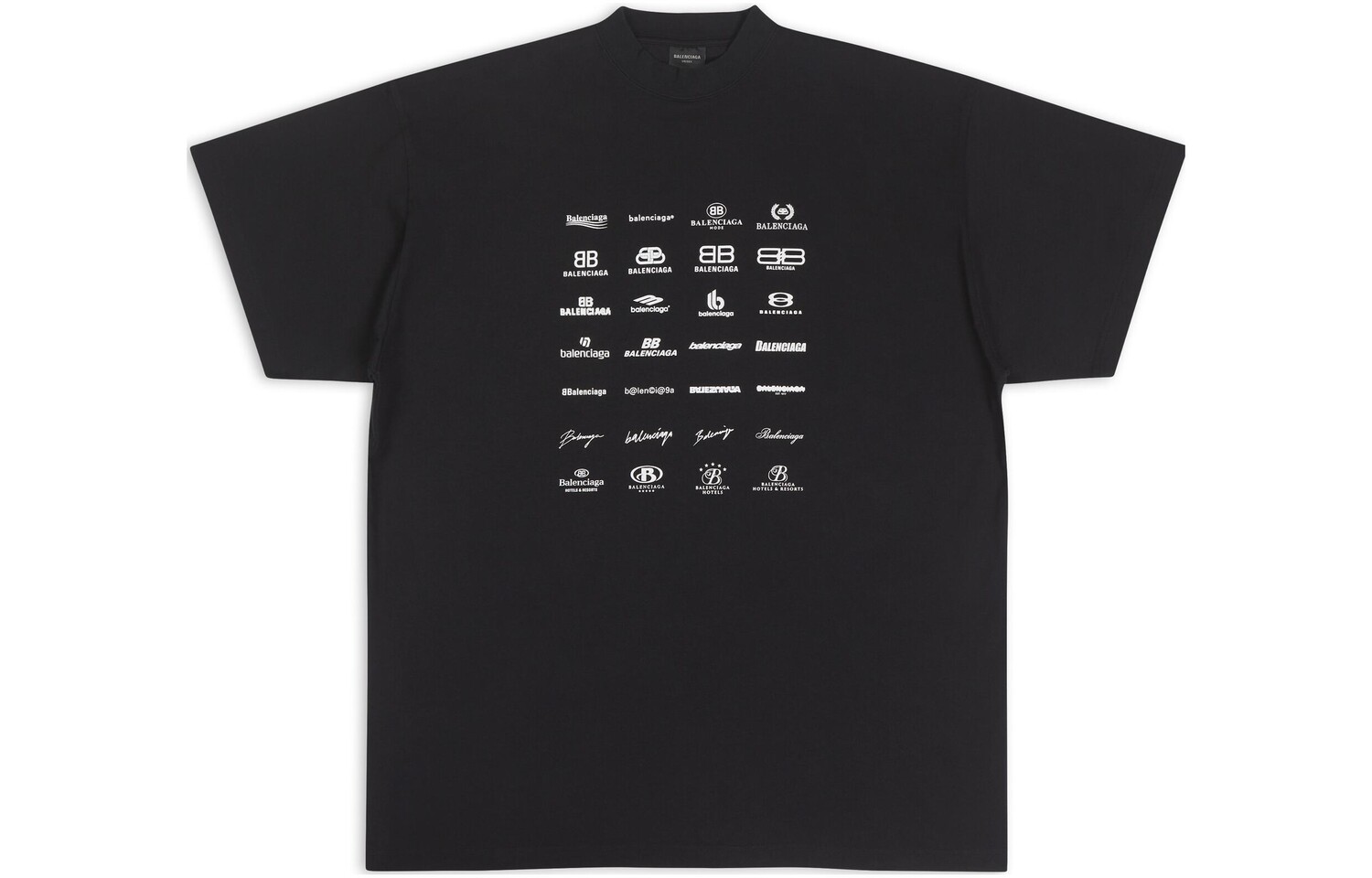 

Футболка Balenciaga Archives Logos, черный
