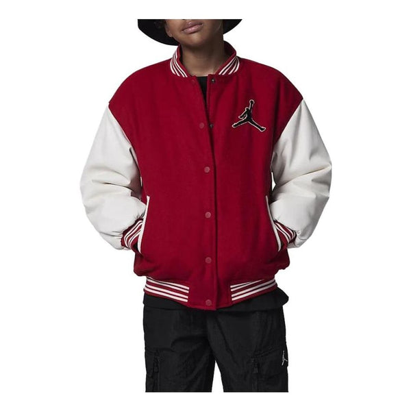 

Куртка (PS) Air Jordan Varsity Logo Jacket 'Red White', красный