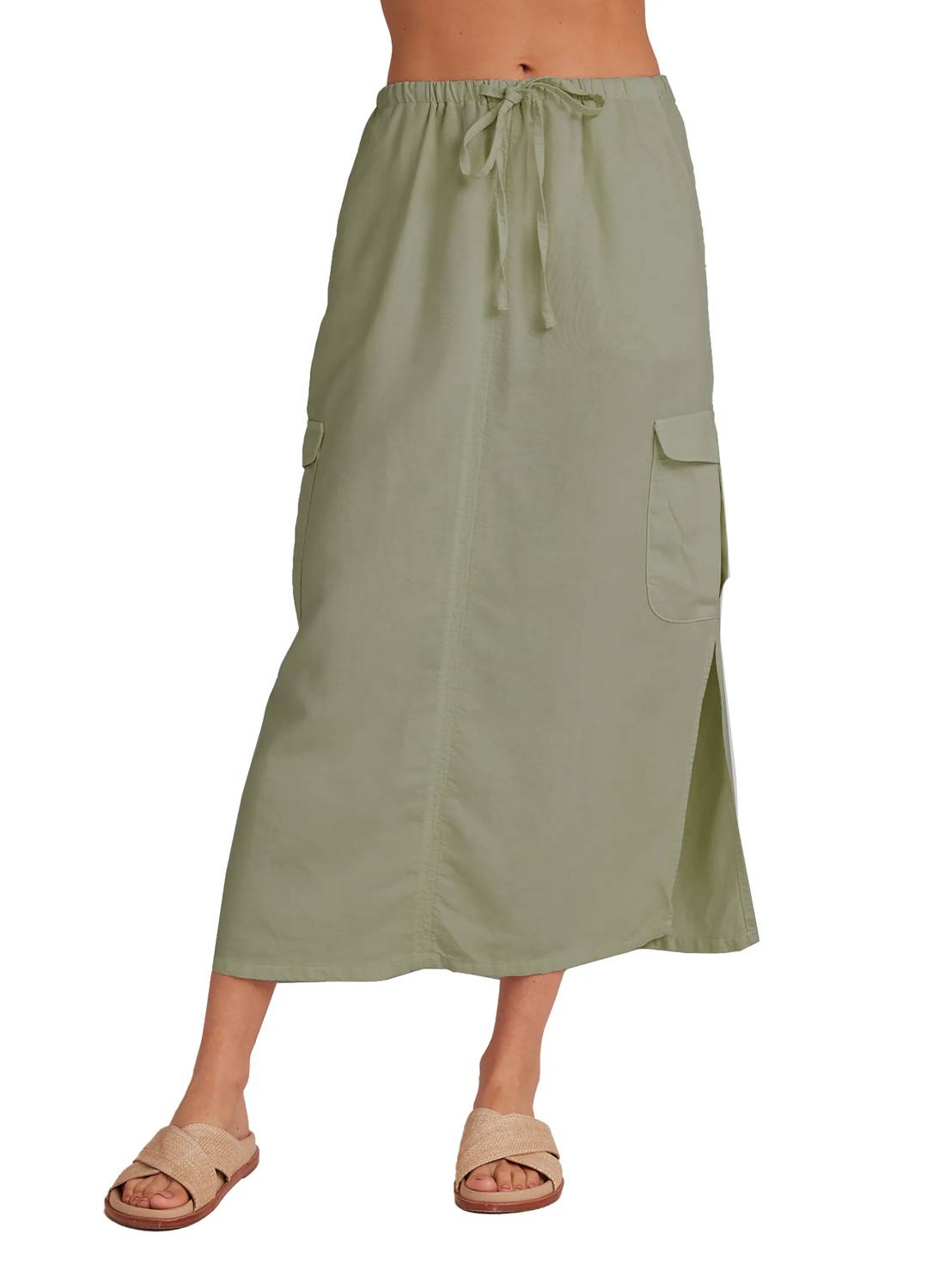 

Длинная юбка Goldie Pocket Cargo в цвете хаки Army Bella Dahl