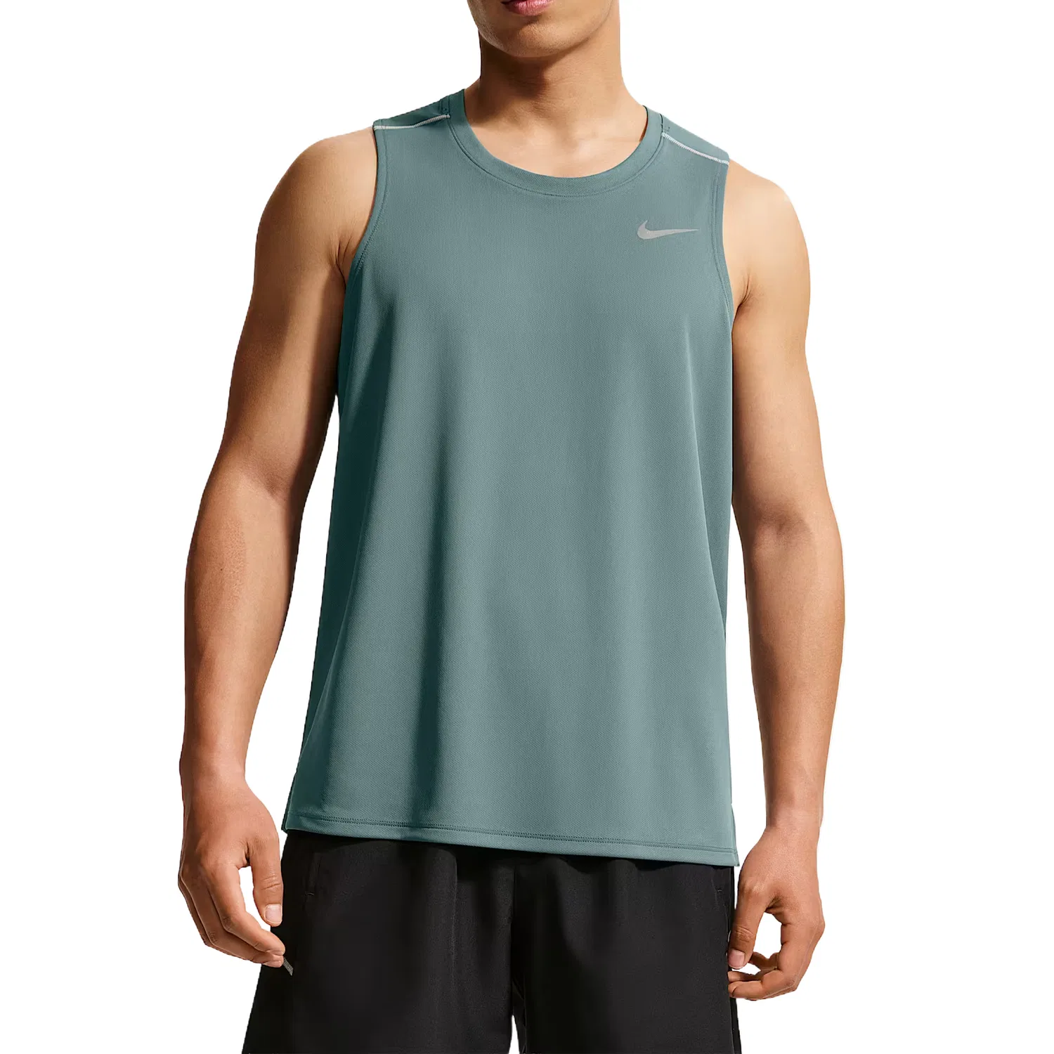Мужская беговая майка DRI FIT MILER Nike, Mineral Slate Blue