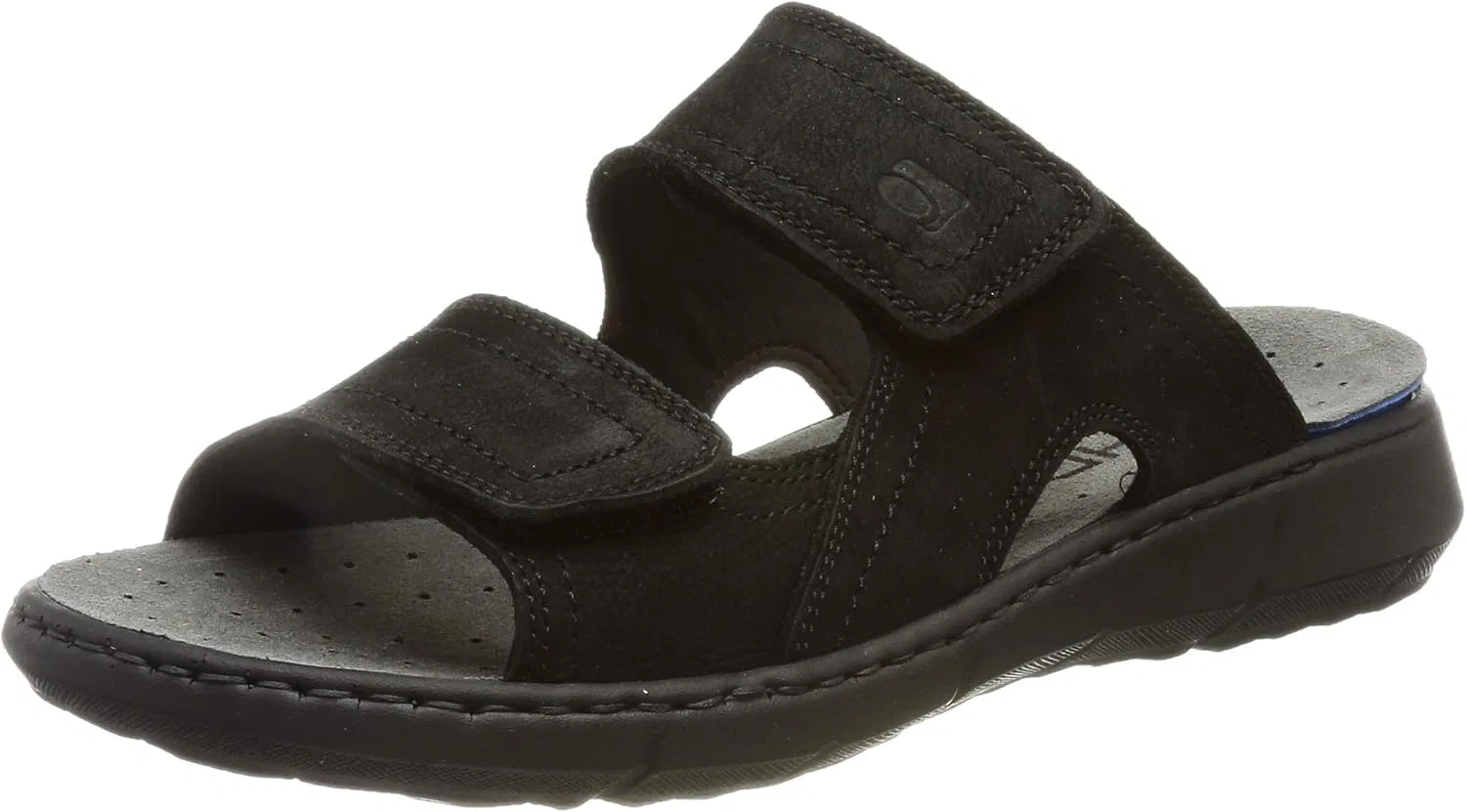 Мужские кожаные сабо Rohde Arezzo 6522 на липучках, 2-90 Black