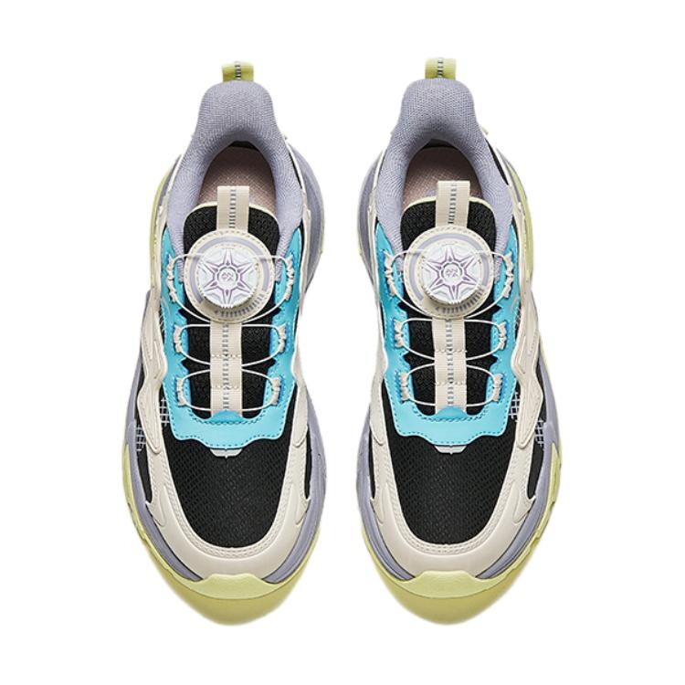 Кроссовки Anta kids Kids Lifestyle Shoes GS Low-top Black/Fish Belly White/Iceland Blue, черный — фото 3