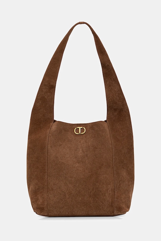 

Замшевая сумка Twinset, коричневый