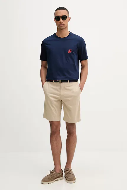 Футболка хлопковая SUMMER Tommy Hilfiger, синий — фото 2
