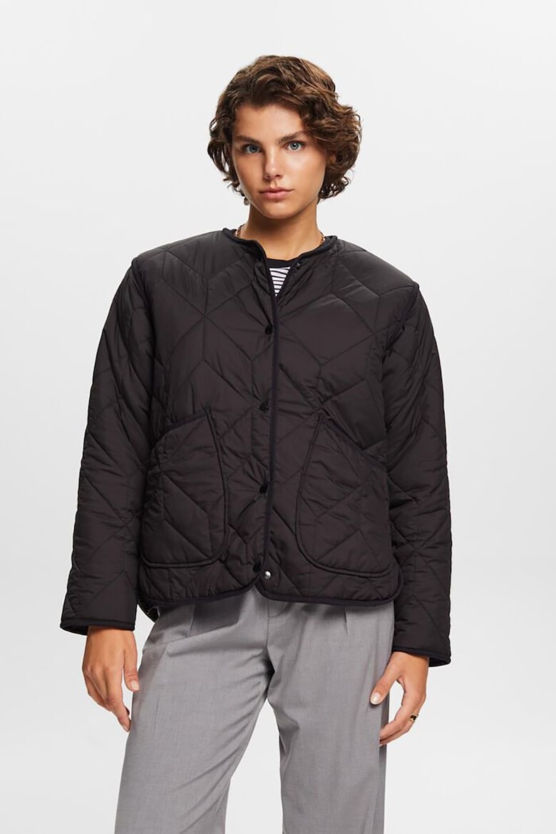 

Стеганая зимняя куртка Esprit, черный